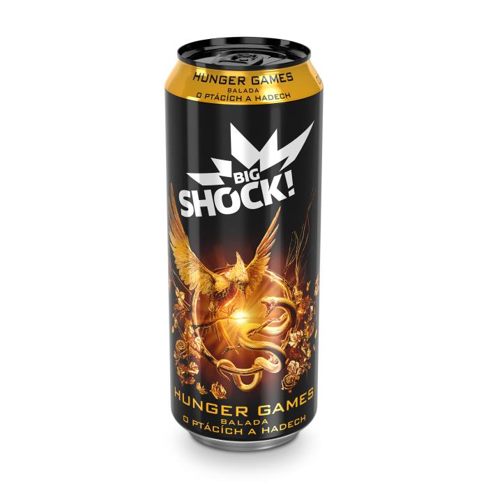 The Hunger Games promo can from Big Shock! in AMP’s can with Premium Print